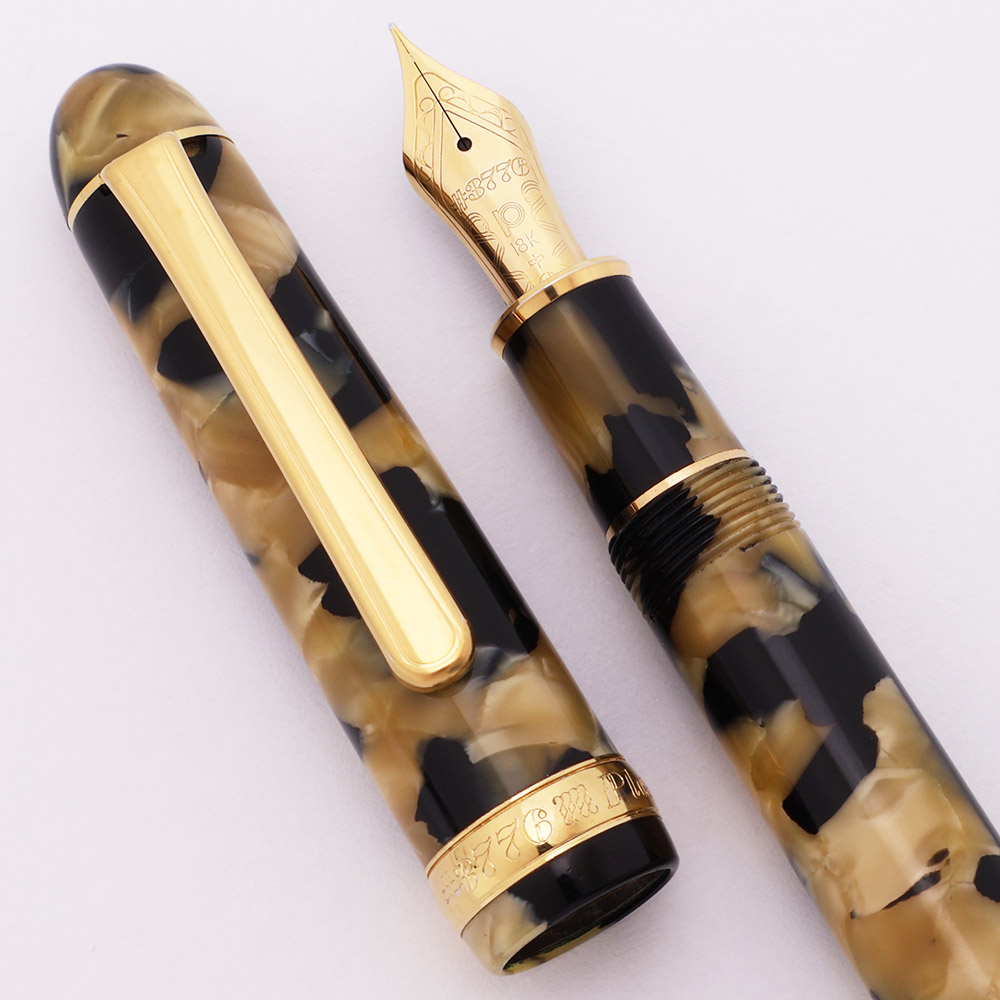新品　celluloid pen リバイバル Platinum 3776 RE Celluloid Fountain Pen (1990s) - Calico, 18k